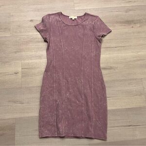 Madden Girl Juniors' Ribbed Knit T- Shirt Dress Large